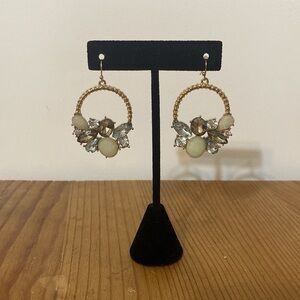 Gold Tone Gem Earrings
